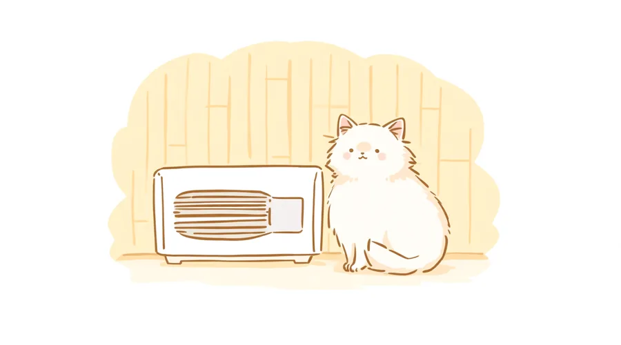 猫の空気清浄機フィルター交換|時期の目安とお手入れで長持ちのイメージイラスト