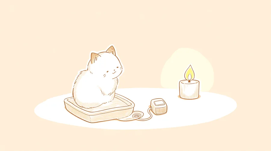 猫の自動給餌器は停電・ネット切れで止まる?|電池併用と後悔しない備え方のイメージイラスト