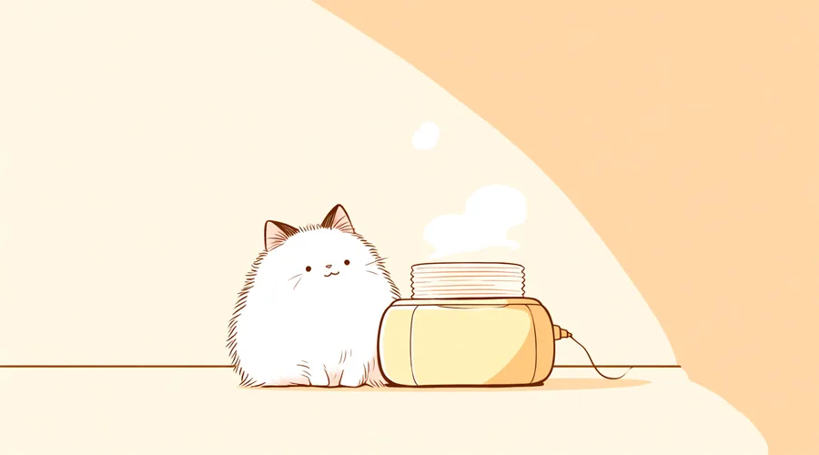 猫のための加湿器の選び方|乾燥対策とやけど・誤作動を防ぐ注意点のイメージイラスト