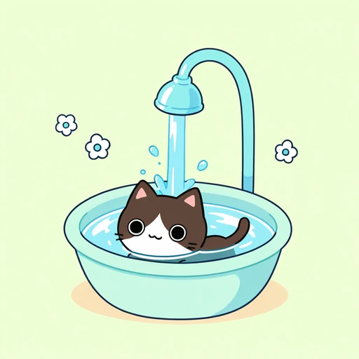 猫が水を飲まない…原因と今日からできる対策のイメージイラスト
