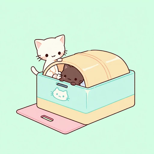 猫の抜け毛がすごい…ブラッシングと部屋ケアのコツのイメージイラスト